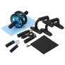 TOMSHOO+ Rueda Abdominales Fitness Kit 5 en 1 con Push Up Bars de Empuje Cuerda de Saltar Pinza de Mano Núcleo Abdominal Entrenamiento Físico