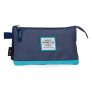 Pepe Jeans Molly Estuche Triple Azul 22x12x5 cms Poliéster