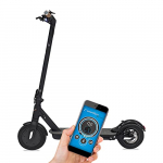 SmartGyro Baggio 10 V4 – Patinete Eléctrico Scooter de Batería, Motor de 500W, App para Smartphone, Ruedas de 10″ Neumáticas, Plegable, Batería de 8.8 Ah, Negro