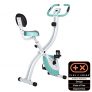 Ultrasport F-Bike 200B Bicicleta estática con sensores de Pulso de Mano,F-Bike 200B con Respaldo, Plegable, Unisex, Azul
