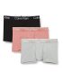Calvin Klein Trunk 3Pk, Boxer, para Hombre, Negro (Black Grey Heather Red Grape), S
