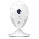 EZVIZ IP Cámara Vigilancia WiFi Interior 1080P, Ideal para Mirar Bebés o Mascotas, Detección de Movimiento, Works with Alexa Google Home, Audio de 2 Vías, Visión Nocturna CTQ2C 1080P (Blanco)