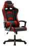 IntimaTe WM Heart Silla Gaming con Respaldo Alto Cojín Lumbar & Cabeza Almohada, Altura Ajustable 360° Giratorio y Reposabrazos Fijos (Roja)
