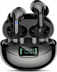 Auriculares Bluetooth Inalámbricos, 5.1 Auriculares Inalámbricos In-Ear, Control Táctil, Carga Rápida, Tiempo De Reproducción De 32 Horas, Sonido Estéreo HiFi, Graves Profundos y Micrófono Integrado