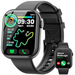 Hwagol Reloj Inteligente Hombre Mujer con Llamadas, Smartwwatch, 1.85 Reloj Deportivo Mujer 140+ Modos Deportivos, Pulsómetro Monitor de Sueño, Calorías Podómetro, Pulsera Actividad para Android iOS