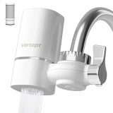 Vortopt Filtro Agua Grifo, Filtro de Agua Certificado NSF, Reduce el Plomo, el Cloro, el Mal Olor, Filtro purificador Agua Grifo Cocina, Adapta a Grifos Estándar, T1 (1 Filtro)