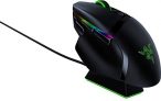 Razer Basilisk Ultimate con estación de carga – Ratón Gaming Inalámbrico (con 11 Botones Programables Hyperspeed, Enfoque Óptico + Sensor, Interruptor Mouse Óptico, Iluminación Croma RGB)
