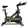 ANCHEER Bicicleta estática bicicleta de fitness, bicicleta de ejercicio, pantalla LCD y control APP, cojín ajustable, soporte de tableta/volante silencioso