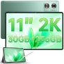 OUKITEL OT8 Tablet con Lapiz – 30GB+256GB(1TB TF), 2K Tablet 11 Pulgadas, 8800mAh,1920 * 1200 Pixels, 4-Altavoces, Android 13 Tablet Gaming, Google GMS, Widevine L1, TÜV, Dual Sim, 5G WiFi – Verde