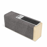 Smalody – Altavoz inalámbrico de madera portátil de 20 W con ranura TF con manos libres para entretenimiento y decoración del hogar