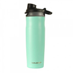 HAUSHOF Botella de Agua, Vaso Termico Sin BPA 590 ml / 20 oz, Doble Pared, botella agua acero inoxidable 18/8, botella deportiva, para Gym, Yoga, Ciclismo y Viajes