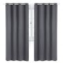 Bedsure Cortinas Opacas Térmicas Aislantes – Cortinas Salon 2 Piezas Acustica y Antiruido, Cortina Protección Solar y Anti Luz 140×240, Gris Oscuro