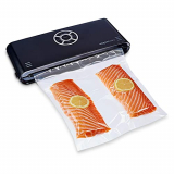 Amazon Basics – Sellador al vacío, 30 cm sellado + 10 bolsas para envasadora al vacío, negro