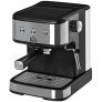 HOMCOM Cafetera Semiautomática 850W de 15 Bares de Presión con Depósito 1,5L Espumador de Leche para Espresso Capuccino Latte Macchiato Vaporizador Orientable 35,5x21x29 cm Negro