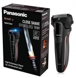 Panasonic ES-LL21-K503 – Afeitadora Premium WET&DRY 3 en 1, Recortadora y Perfilador de Barba (3 Cuchillas Acero Inoxidable, Motor Ultrarrápido, Carga Rápida, Motor Lineal 13.000 oscilaciones)