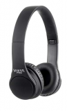 Vieta Pro Wave – Auriculares inalámbricos (Bluetooth, Radio FM, micrófono Integrado, Entrada Auxiliar, Reproductor Micro SD, Plegables, autonomía 12 Horas) Negro