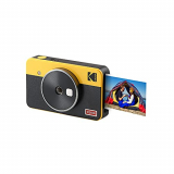Kodak Mini Shot 2 Retro Cámara instantánea e Impresora fotográfica portátil, iOS y Android, tecnología 4Pass (54 x 86 mm) – Amarillo – 8 Hojas