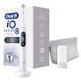 Oral-B iO 8 Edición Especial Cepillo De Dientes Eléctrico, 1 Mango Blanco Recargable con Tecnología Magnética De Braun, 1 Cabezal De Recambio, 1 Funda De Viaje Premium, Cargador, Pantalla a Color