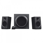 Logitech Z333 2.1 Sistema de Altavoces con Subwoofer, Sonido Impactante, 80 Vatios de Pico, Graves Potentes, Entradas de 3.5 mm/RCA, Enchufe EU, PC/PS4/Xbox/TV/Móvil/Tablet, Negro