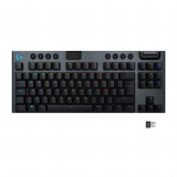 Logitech G915 LIGHTSPEED TKL Teclado Gaming Mecánico Inalámbrico con teclas GL-Táctil de bajo perfil, LIGHTSYNC RGB, Diseño ultra delgado, 40 Horas duración de Batería, Disposición QWERTY ES – Negro