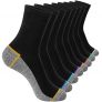 Calcetines Deporte Hombre, 8 Pares Calcetines de Algodon para Hombre y Mujer, Calcetines Altos Deportivos Transpirables para Senderismo Trekking Running Ciclismo Caminar Trabajo (43-46, color1)
