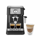 De’Longhi Stilosa Premium EC260.BK – Cafetera de bomba con 15 bares de presión, 1100 W, 1L, color negro y plata