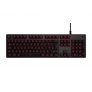 Logitech G413 Teclado Gaming Mecánico, Teclas retroiluminadas, Teclas Romer-G Táctil, Aleación de Aluminio, Teclas personalizables, Paso de USB, Disposición QWERTY ES – Carbón/Negro
