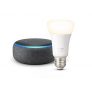 Echo Dot (3.ª generación), Tela de color antracita + Philips Hue White bombilla inteligente, compatible con Alexa – Kit de inicio de Hogar digital