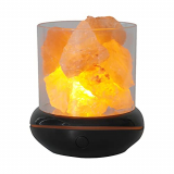 Irishom Luz de Noche de Piedra de Sal de Cristal 7 Colores Lámpara de Cristal de Roca LED Difusor de Aceite Esencial USB Portátil para La Decoración de Escritorio del Dormitorio de La Oficina