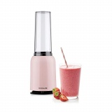 IKOHS Batidora de Vaso MOI – Batidora de Vaso Individual para Smoothies y Batidos, 230 W, Individual, Portátil, Cuchillas de Acero Inoxidable, 230W, Libre de BPA, Diseño Exclusivo, Color Rosa