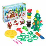Michark Plastilina Arcilla Polimerica, 8 Colores, 30 Piezas Modelado de Color Arcilla para Niños con Tema Navidad,Material de Calidad alimentaria, El Regalo Ideal para Navidad