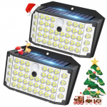 ZASUN【2023 Nuevo Diseño Luz Solar Exterior, Focos Led Solares【2 Paquete-132 LED-3 Modos】 270ºSúper Brillante IP67 Impermeable Luces Solares Led Exterior Jardin para Garaje,Calle,Patio,Camino