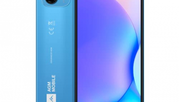 AGM Note N1 Smartphone[2023], Teléfono móvil Android 13, 8GB+128GB, Cámara Dual de 50 MP, Pantalla 6.52″ HD+, 4G Dual SIM, Batería 4900mAh, Faceplate/Digital Print Unlock, Azul