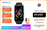 JULIO2 (10€ 2€) Versión Global en la banda de HONOR 6 pulsera inteligente impermeable Smartwatch con Monitor de ritmo cardíaco de oxígeno en la sangre Pantalla AMOLED banda inteligente|Pulseras inteligentes|