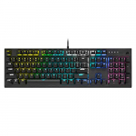 Corsair K60 RGB PRO LOW PROFILE Teclado Mecánico para Juegos (Interruptores CHERRY MX Low Profile SPEED: Rápido y Altamente Preciso, Aluminio Resistente, Retroiluminación RGB) QWERTY, Negro