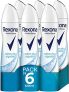 Rexona  Desodorante Aerosol Antitranspirante para mujer Cotton Dry  200ml – Pack de 6