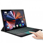 Tablet 10.1 Pulgadas Baratas y Buenas Android 11.0 Octa-Core 2.0 GHz 1920×1200 DUODUOGO A7 6GB RAM 64GB ROM/TF 512GB 4G Dual SIM Tablet con Teclado, Google GMS Type-C 5G WiFi Bluetooth GPS (Negro)