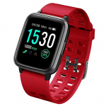 LATEC Pulsera Actividad Reloj Inteligente Impermeable IP68 Smartwatch Pantalla Táctil Completa con Pulsómetro Cronómetro Pulsera Deporte para Hombres Mujeres Niños con iOS y Android