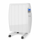 Taurus Tallin 600 – Emisor térmico, Tecnología Seca, Programación Diaria-semanal, Temperatura Hasta 35ºC, Funcionamiento Confort y Económico, Incluye Ruedas y Soporte Pared, 4 Elementos, 600W, Blanco