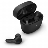 Philips TAT2206BK/00, Auriculares Bluetooth inalámbricos, Resistentes a Salpicaduras y Sudor, 18 Horas de reproducción, Disponible en 3 tamaños, micrófono Integrado, Ajuste cómodo