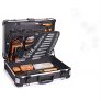 Caja de Herramientas, 136 Pcs, Maletín de Herramientas de Aluminio, Juego de Destornilladores de Precisión, Martillo, Alicates