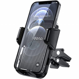 Amazon Brand – Eono Soporte Móvil Coche, Soporte de Teléfono para Rejilla de Ventilación con Rotación 360°, Sujeta Movil Coche Compatible con iPhone 13, 12, Samsung, Huawei, Xiaomi y Más
