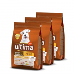 Ultima Pienso para Perros Adultos Mini con Pollo – 3 x 3kg: Total 9kg