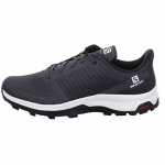 Salomon Outbound Prism Hombre Zapatos de trekking, Negro (Ebony/White/Black), 40 ⅔ EU
