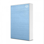 Seagate One Touch, 5 TB, Unidad Disco Duro Externa, Celeste, USB 3.0, PC, Mac, Ordenador, 1 año MylioCreate, 4 meses Plan Adobe Creative Cloud Photography, 2 años de servicios Rescue (STKC5000402)
