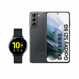 SAMSUNG Smartphone S21 5G 128 GB Gris con Watch Active 2