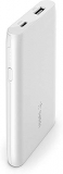 Belkin batería externa 5K Boost Charge (cargador portátil con puerto USB, 5000 mAh de capacidad, power bank para iPhone, AirPods, iPad, Pixel y dispositivos de Samsung entre otros), blanco