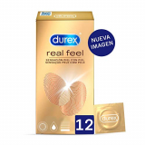 Durex Preservativos Sensitivos Real Feel Sin Látex – 12 condones