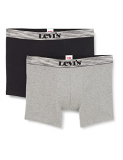 Levi’s Irregular Stripe Waistband Men’s Boxer Briefs Calzoncillo, Negro Combo, L para Hombre