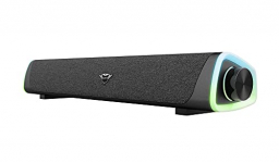 Trust Gaming GXT 620 Axon Barra de Sonido con Iluminación RGB 12W, Alimentación USB, 3.5mm Jack, Altavoz PC para Ordenador, Portátil, Móvil, Tablet, TV – Negro